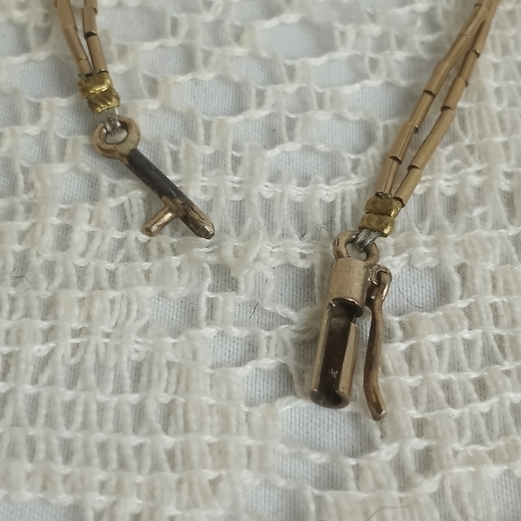 1930s Spinach Green Nephrite Jade Carved Melon Pendant Choker 14k 925 Vintage - Picture 9 of 9